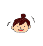 おだんごの女の子のスタンプ（個別スタンプ：8）