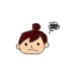 おだんごの女の子のスタンプ（個別スタンプ：12）