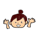 おだんごの女の子のスタンプ（個別スタンプ：17）