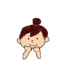 おだんごの女の子のスタンプ（個別スタンプ：20）
