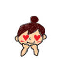 おだんごの女の子のスタンプ（個別スタンプ：22）