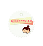 おだんごの女の子のスタンプ（個別スタンプ：25）