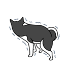 黒犬の生活 第1弾（個別スタンプ：14）