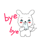 Cotton rabbit-Commonly used words（個別スタンプ：3）