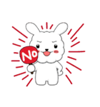 Cotton rabbit-Commonly used words（個別スタンプ：13）