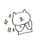 しろねこはんぺんにゃんの愉快なスタンプ（個別スタンプ：5）