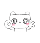 クマさんとネコさん（個別スタンプ：3）
