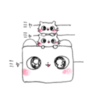 クマさんとネコさん（個別スタンプ：16）