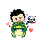 Boy and Frog BiBi（個別スタンプ：17）