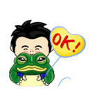 Boy and Frog BiBi（個別スタンプ：18）