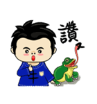 Boy and Frog BiBi（個別スタンプ：21）