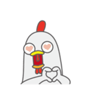 Weary careful chicken（個別スタンプ：7）