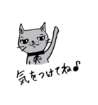 グレーの猫 mimi（個別スタンプ：2）