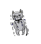 グレーの猫 mimi（個別スタンプ：27）