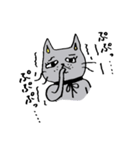グレーの猫 mimi（個別スタンプ：36）