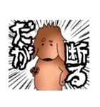 ダックスルイちゃんの日々（個別スタンプ：3）