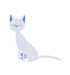 A Blue Blue Cat（個別スタンプ：6）