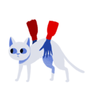 A Blue Blue Cat（個別スタンプ：8）