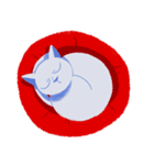 A Blue Blue Cat（個別スタンプ：9）