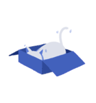 A Blue Blue Cat（個別スタンプ：11）