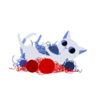 A Blue Blue Cat（個別スタンプ：21）