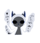 A Blue Blue Cat（個別スタンプ：38）