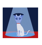 A Blue Blue Cat（個別スタンプ：40）