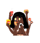Hollablack Girl（個別スタンプ：4）