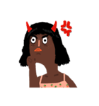 Hollablack Girl（個別スタンプ：11）