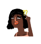 Hollablack Girl（個別スタンプ：17）