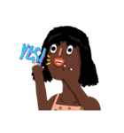 Hollablack Girl（個別スタンプ：25）