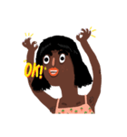Hollablack Girl（個別スタンプ：32）