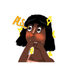 Hollablack Girl（個別スタンプ：33）