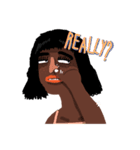Hollablack Girl（個別スタンプ：34）
