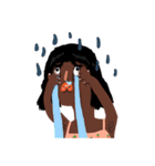 Hollablack Girl（個別スタンプ：36）