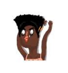 Hollablack Girl（個別スタンプ：38）