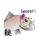 Girl fish sticker of carp fishing（個別スタンプ：24）