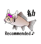 Girl fish sticker of carp fishing（個別スタンプ：31）