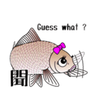 Girl fish sticker of carp fishing（個別スタンプ：32）