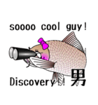 Girl fish sticker of carp fishing（個別スタンプ：38）