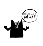 バイリンガルな黒猫ちゃんとやぎさん（個別スタンプ：12）