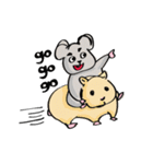 hamster and mouse（個別スタンプ：38）