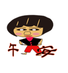 Cute beauty woman (b)（個別スタンプ：6）
