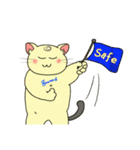 ネコだけど頑張ってたりするver2おもしろ編（個別スタンプ：1）