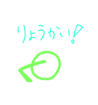 アルファベットさんの日常（個別スタンプ：3）