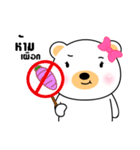 White Bear Girl sticker（個別スタンプ：22）