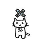 言葉と白丸と動物たち。（個別スタンプ：14）