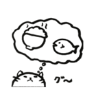 言葉と白丸と動物たち。（個別スタンプ：23）