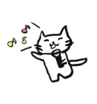言葉と白丸と動物たち。（個別スタンプ：28）