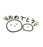 言葉と白丸と動物たち。（個別スタンプ：31）